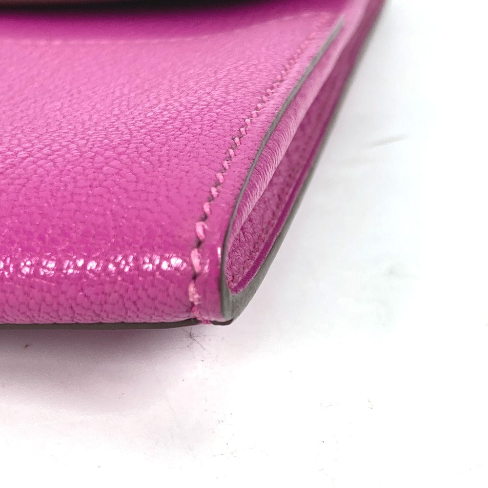 HERMES Clutch bag Shave pink flap cinematic
