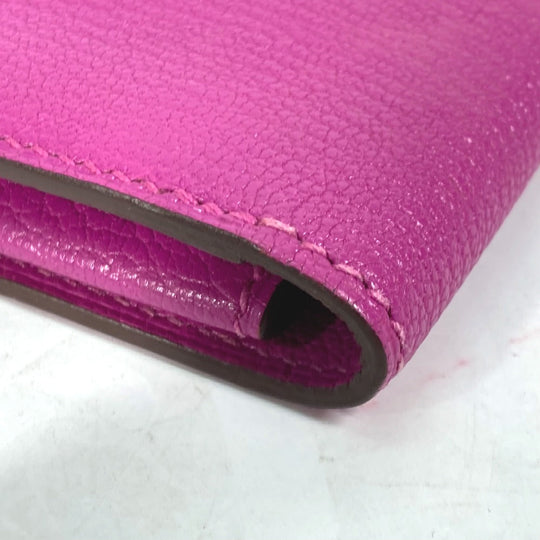 HERMES Clutch bag Shave pink flap cinematic