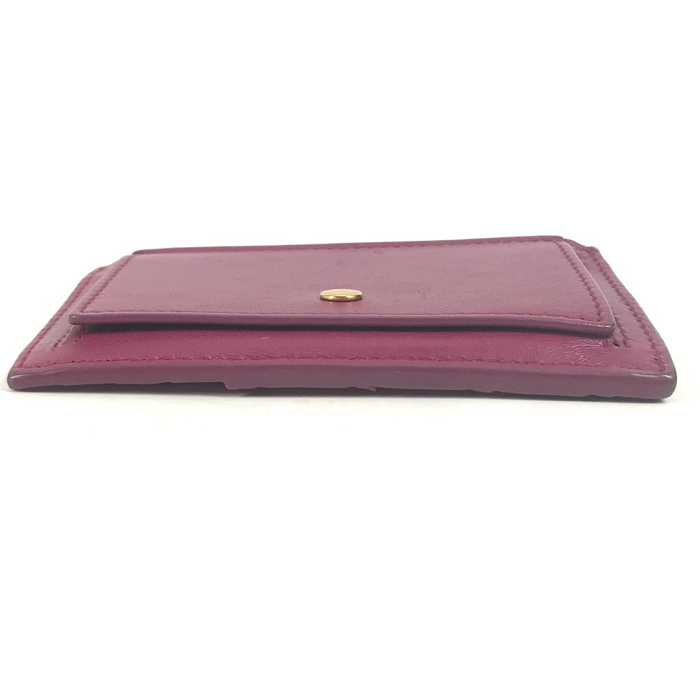 BOTTEGAVENETA Coin case leather purple Fragment case INTRECCIATO Women Used Authentic