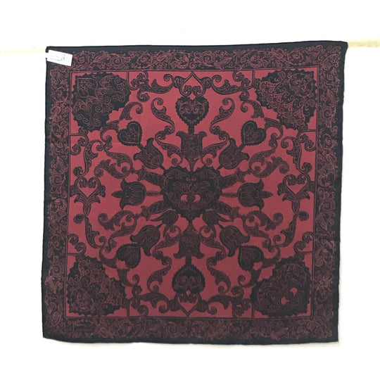 Dior scarf silk black logo paisley Women Used Authentic