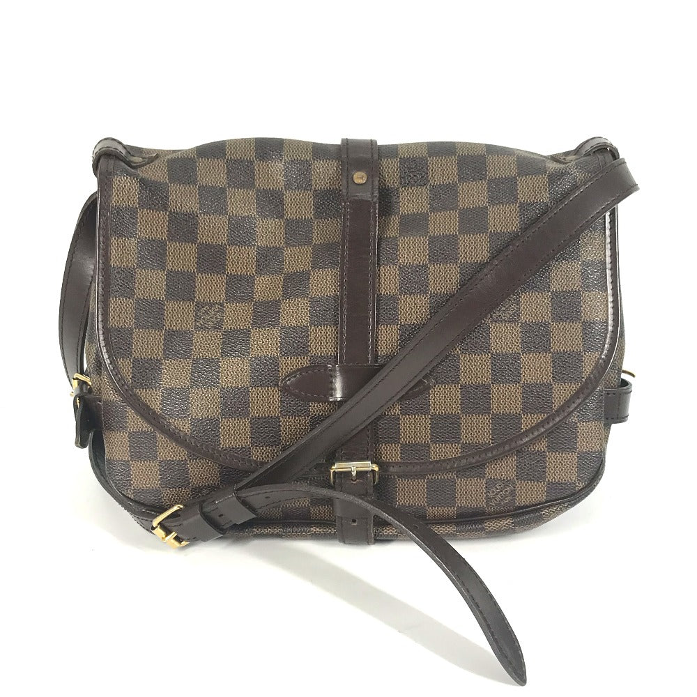 LOUIS VUITTON Shoulder Bag  N48081 Damier canvas Brown Damier Saumur 30 Women Used Authentic