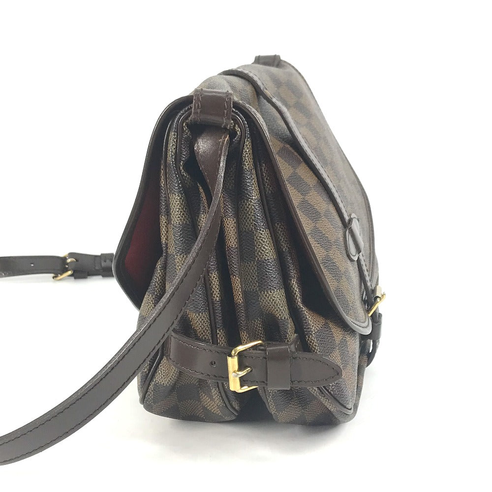 LOUIS VUITTON Shoulder Bag  N48081 Damier canvas Brown Damier Saumur 30 Women Used Authentic