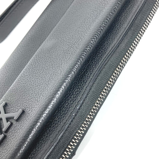 LOUIS VUITTON Long Wallet Purse M69831 Grain leather black Aerogram Zippy wallet mens Used Authentic