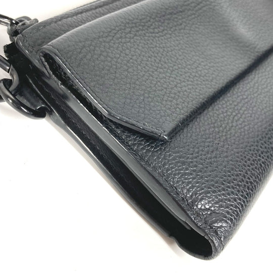 LOUIS VUITTON Long Wallet Purse M69831 Grain leather black Aerogram Zippy wallet mens Used Authentic