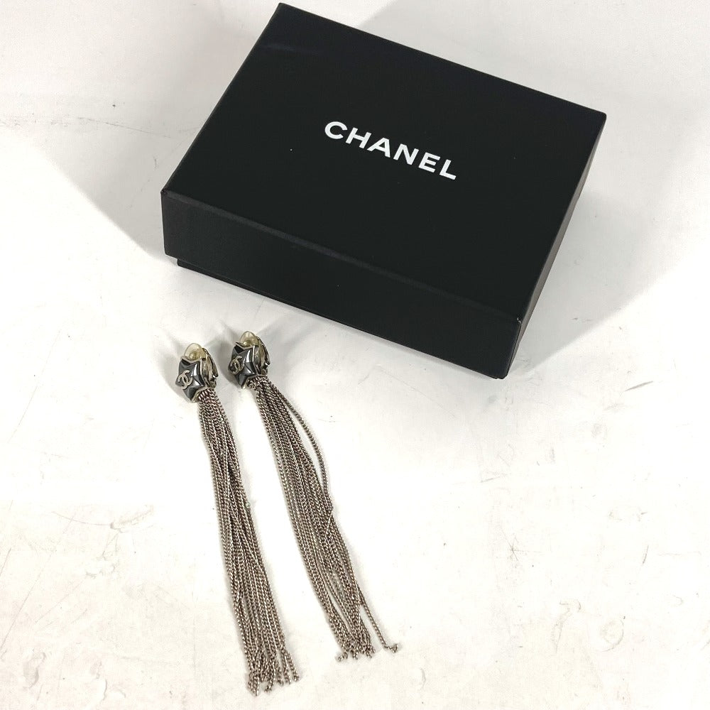 CHANEL Pierce metal Silver A17B COCO Mark Star 10 Chain mens Used Authentic