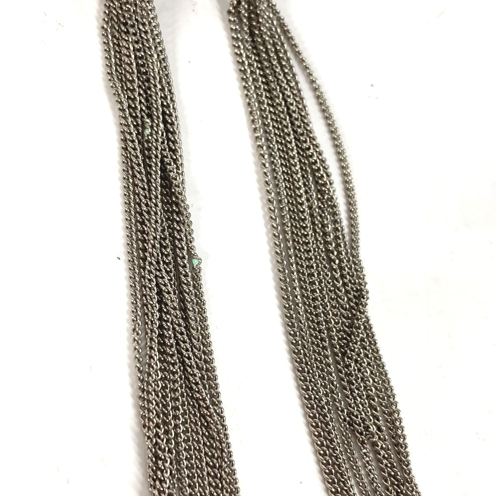 CHANEL Pierce metal Silver A17B COCO Mark Star 10 Chain mens Used Authentic