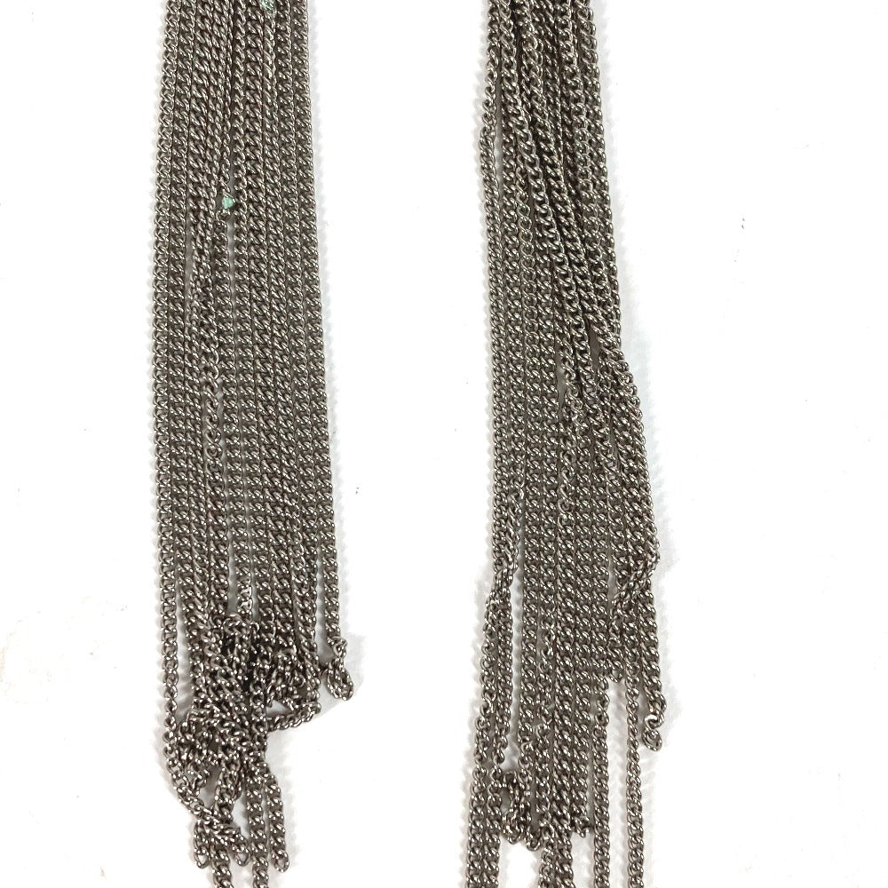 CHANEL Pierce metal Silver A17B COCO Mark Star 10 Chain mens Used Authentic