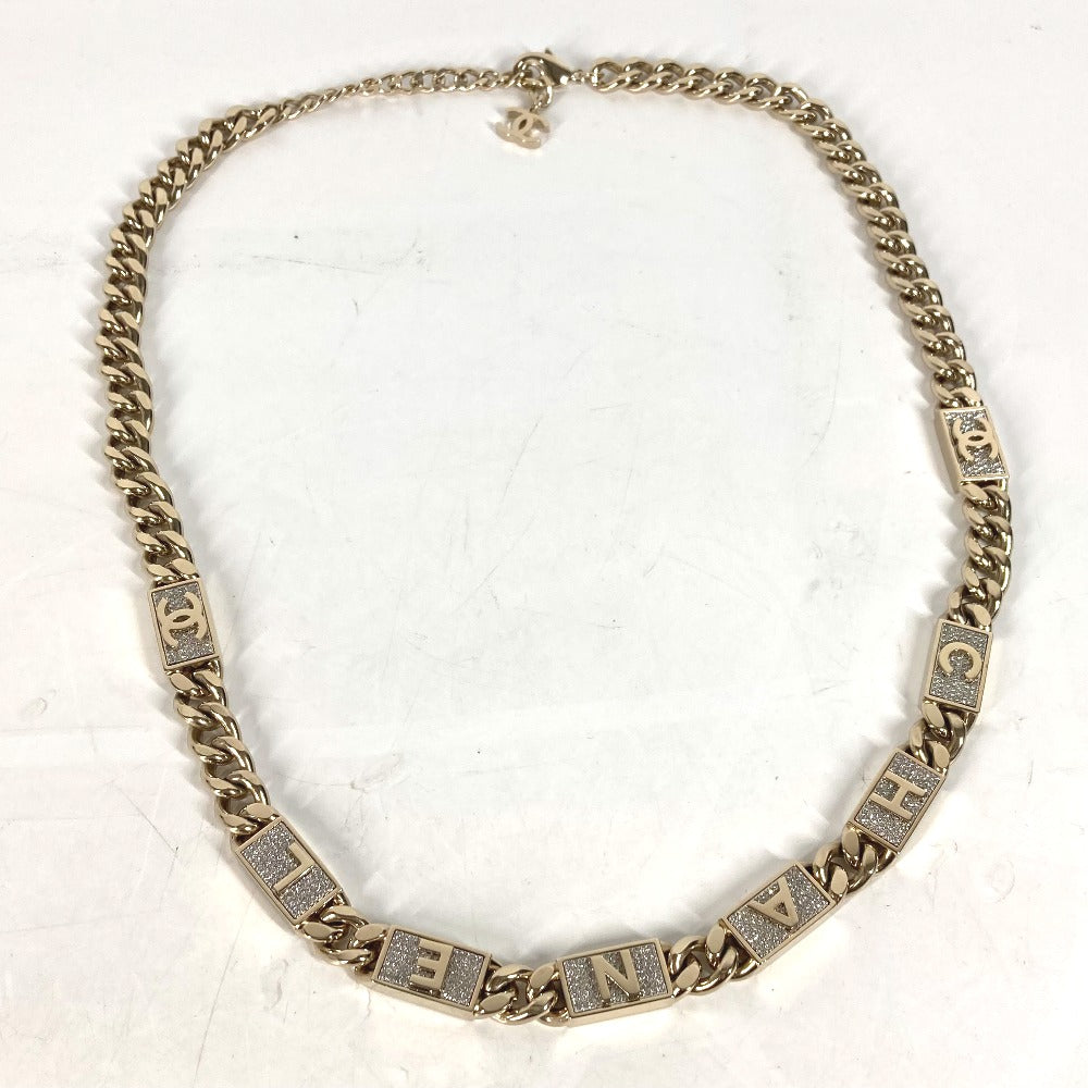 CHANEL belt metal gold B21C COCO Mark Chain belt Women Used Authentic