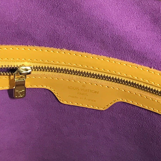 LOUIS VUITTON Shoulder Bag M52289 Epi Leather yellow Epi Ryu Sac Women Used Authentic