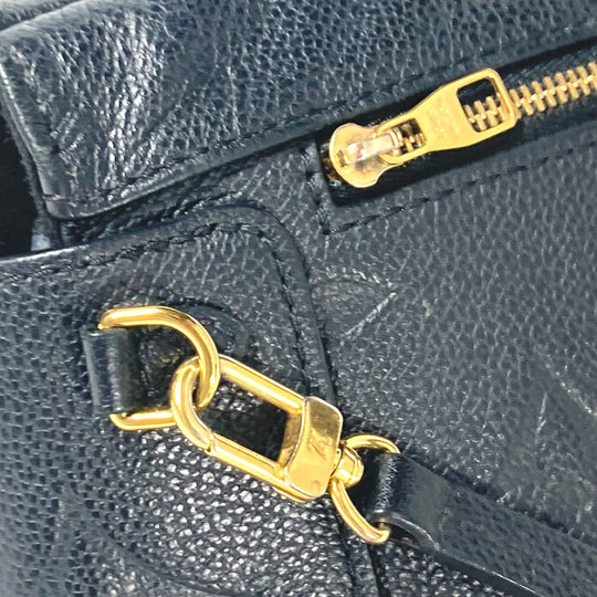 LOUIS VUITTON Backpack M80596 Monogram Ann Platt Leather black Monogram Ann Platt Tiny Backpack Women Used Authentic