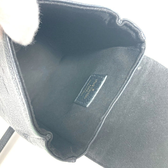 LOUIS VUITTON Backpack M80596 Monogram Ann Platt Leather black Monogram Ann Platt Tiny Backpack Women Used Authentic