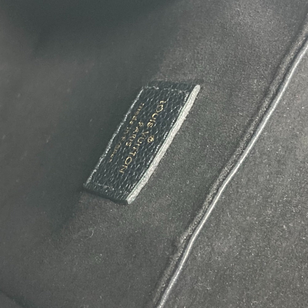 LOUIS VUITTON Backpack M80596 Monogram Ann Platt Leather black Monogram Ann Platt Tiny Backpack Women Used Authentic