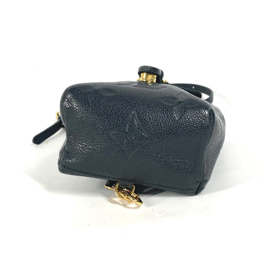 LOUIS VUITTON Backpack M80596 Monogram Ann Platt Leather black Monogram Ann Platt Tiny Backpack Women Used Authentic