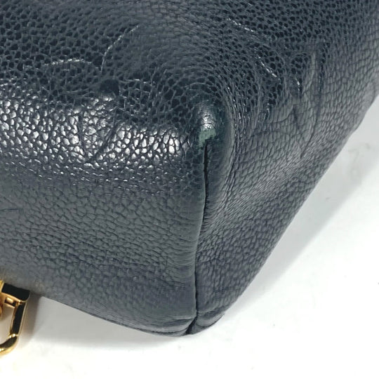 LOUIS VUITTON Backpack M80596 Monogram Ann Platt Leather black Monogram Ann Platt Tiny Backpack Women Used Authentic