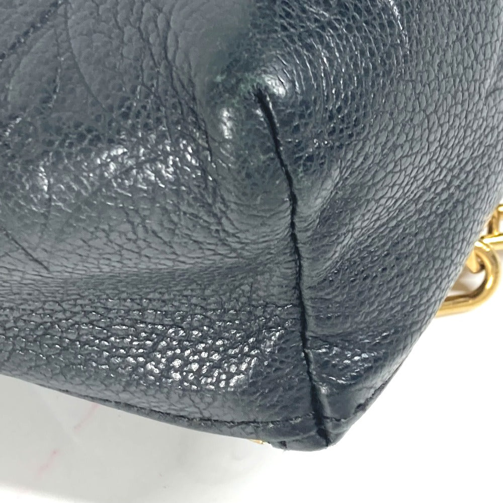 LOUIS VUITTON Backpack M80596 Monogram Ann Platt Leather black Monogram Ann Platt Tiny Backpack Women Used Authentic