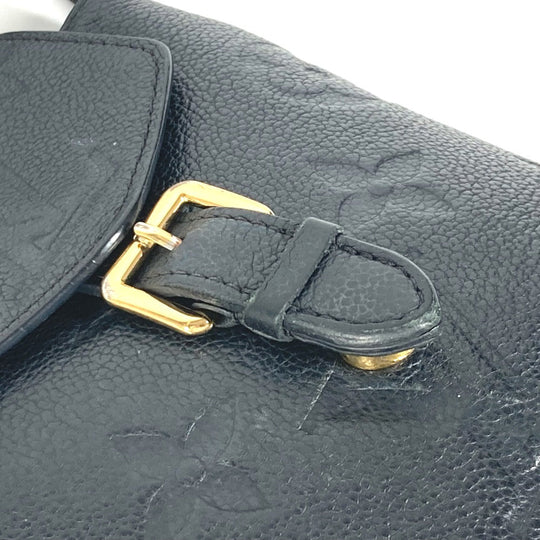 LOUIS VUITTON Backpack M80596 Monogram Ann Platt Leather black Monogram Ann Platt Tiny Backpack Women Used Authentic