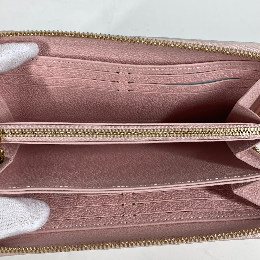 LOUIS VUITTON Long Wallet Purse M81299 Monogram Ann Platt Leather pink Monogram Empreinte Summer Stardust Zippy wallet Women Secondhand Authentic