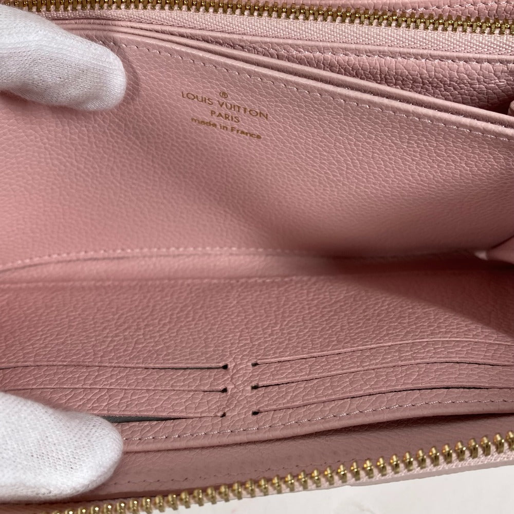 LOUIS VUITTON Long Wallet Purse M81299 Monogram Ann Platt Leather pink Monogram Empreinte Summer Stardust Zippy wallet Women Secondhand Authentic