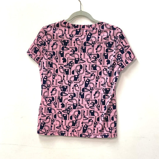 HERMES Short sleeve T-shirt cotton pink apparel short sleeves Brides de Gala en Desolde Women 36 Used Authentic
