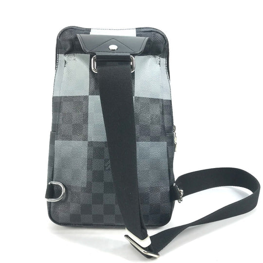 LOUIS VUITTON Sling bag N40403 Damier Graffit Giant Canvas black Damier Graphite Giant Avenue Slingback mens Used Authentic