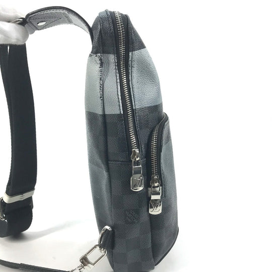 LOUIS VUITTON Sling bag N40403 Damier Graffit Giant Canvas black Damier Graphite Giant Avenue Slingback mens Used Authentic