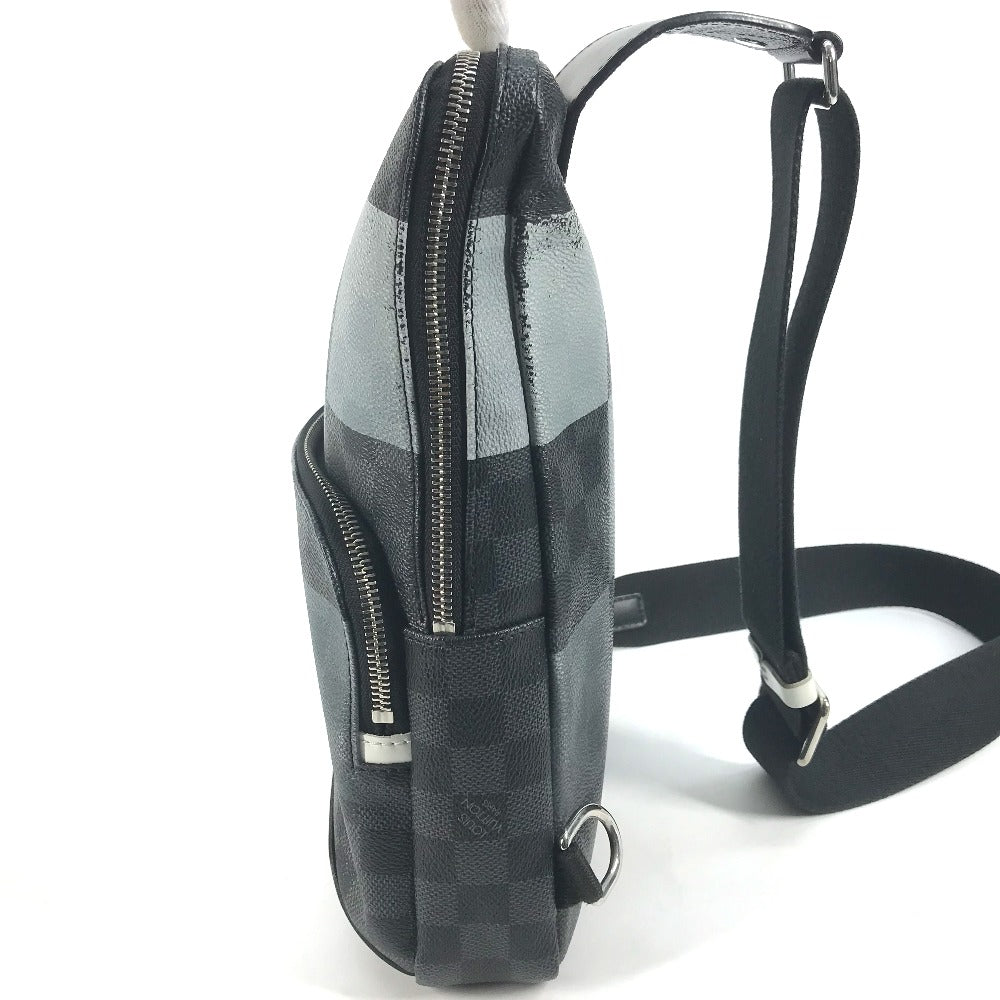 LOUIS VUITTON Sling bag N40403 Damier Graffit Giant Canvas black Damier Graphite Giant Avenue Slingback mens Used Authentic