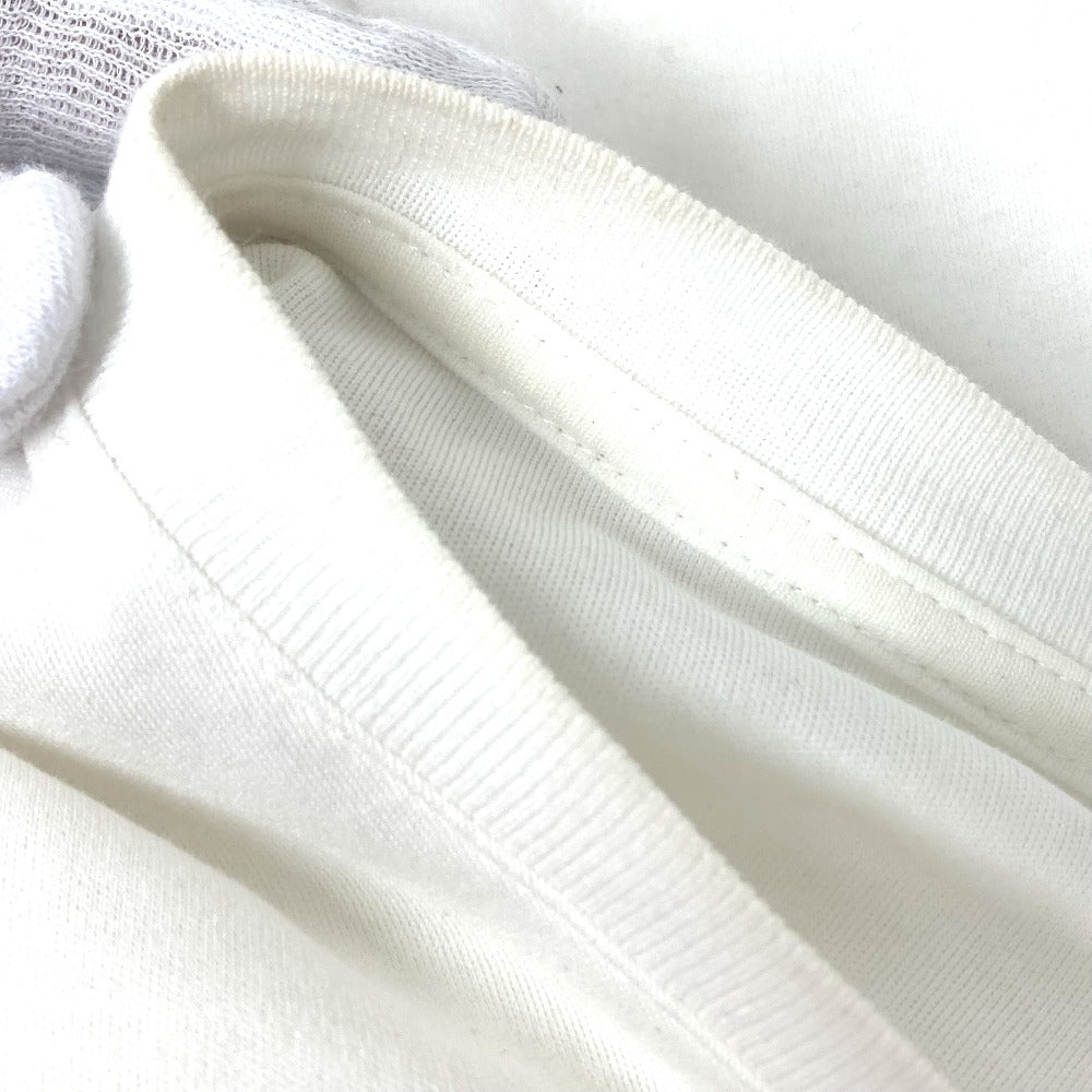 Berluti Short sleeve T-shirt cotton white All-over embroidered scrit T-shirt mens L Used Authentic