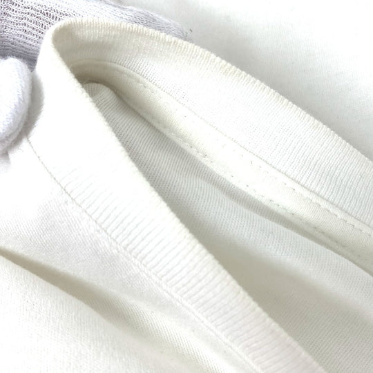 Berluti Short sleeve T-shirt cotton white All-over embroidered scrit T-shirt mens L Used Authentic