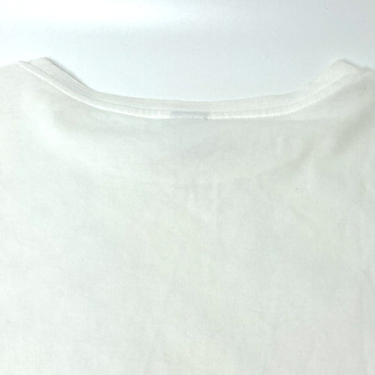 Berluti Short sleeve T-shirt cotton white All-over embroidered scrit T-shirt mens L Used Authentic