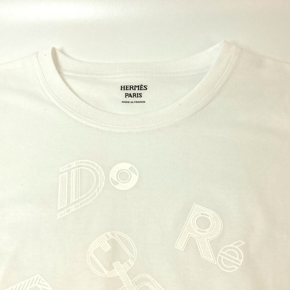 HERMES one piece cotton white apparel De Re Boucle Women 42 Used Authentic