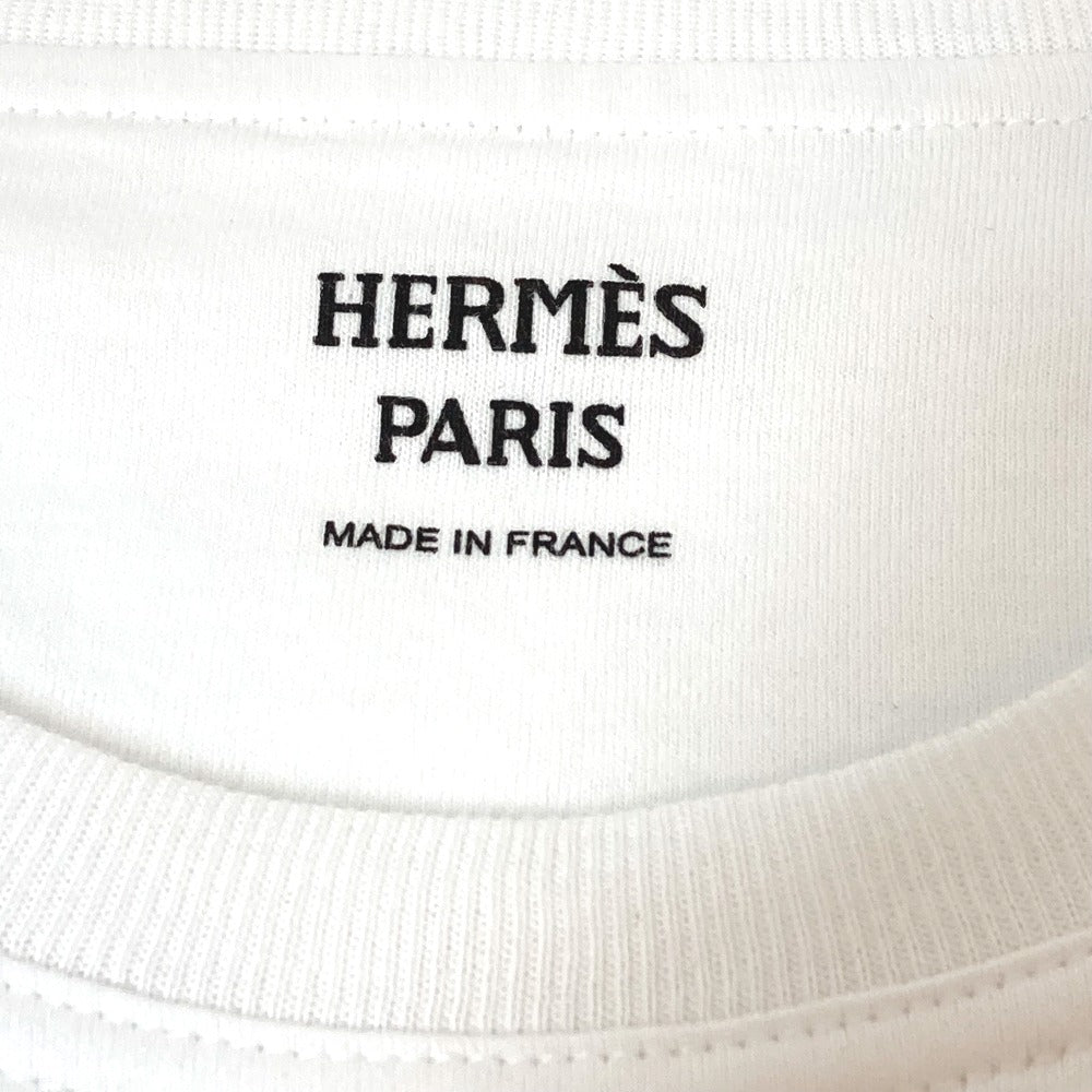 HERMES one piece cotton white apparel De Re Boucle Women 42 Used Authentic