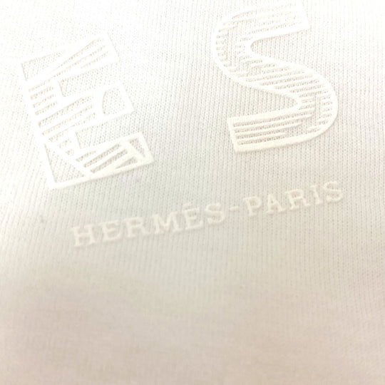 HERMES one piece cotton white apparel De Re Boucle Women 42 Used Authentic