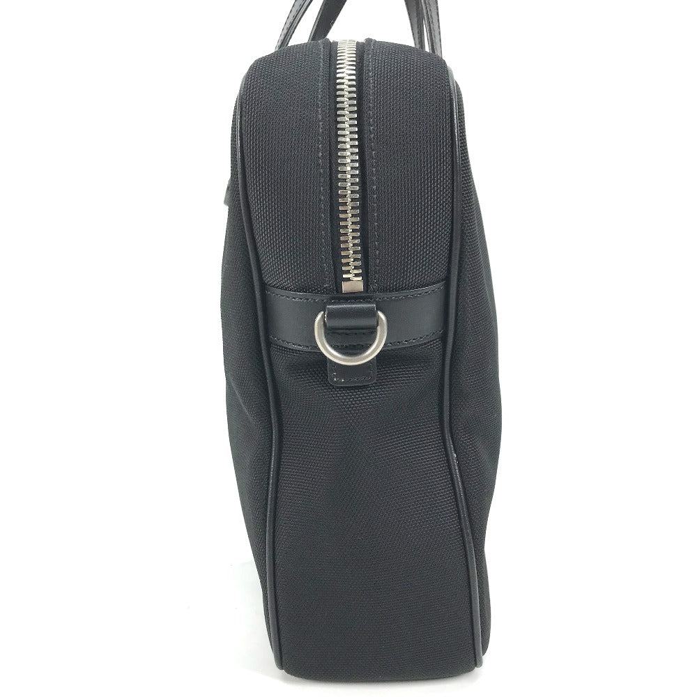 GUCCI Tote Bag 630922 Leather / canvas black Sherry line Business bag Women Used Authentic