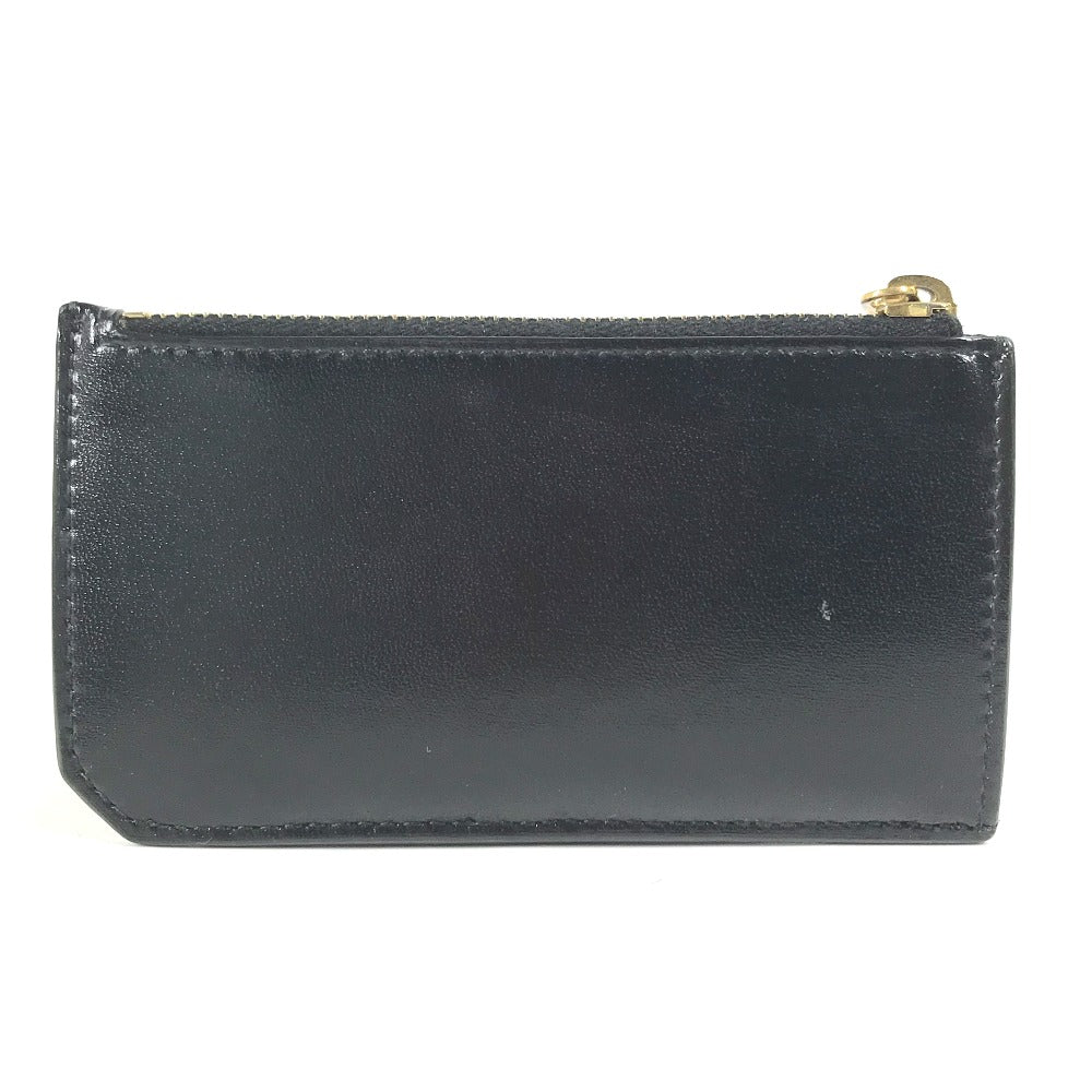 SAINT LAURENT PARIS Coin case 631992 leather black Wallet Compact Wallet Fragment case mens Used Authentic