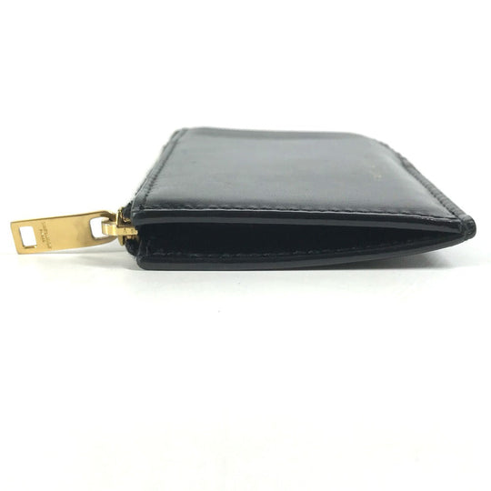 SAINT LAURENT PARIS Coin case 631992 leather black Wallet Compact Wallet Fragment case mens Used Authentic