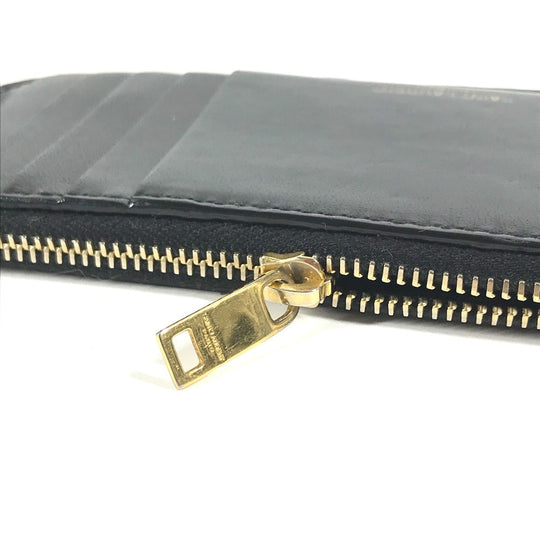SAINT LAURENT PARIS Coin case 631992 leather black Wallet Compact Wallet Fragment case mens Used Authentic