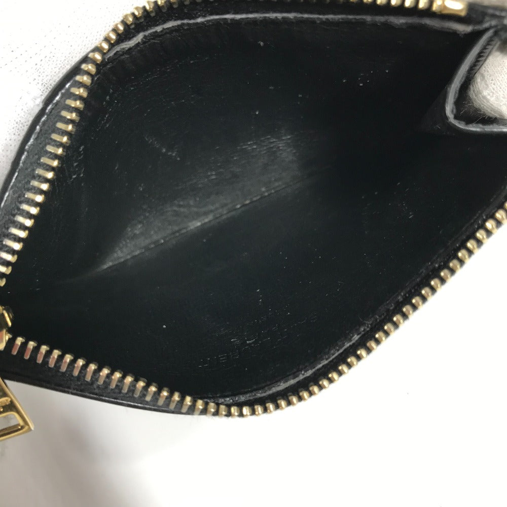 SAINT LAURENT PARIS Coin case 631992 leather black Wallet Compact Wallet Fragment case mens Used Authentic
