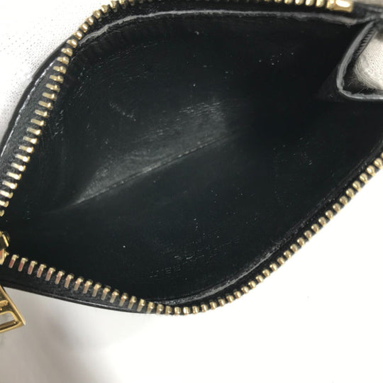 SAINT LAURENT PARIS Coin case 631992 leather black Wallet Compact Wallet Fragment case mens Used Authentic