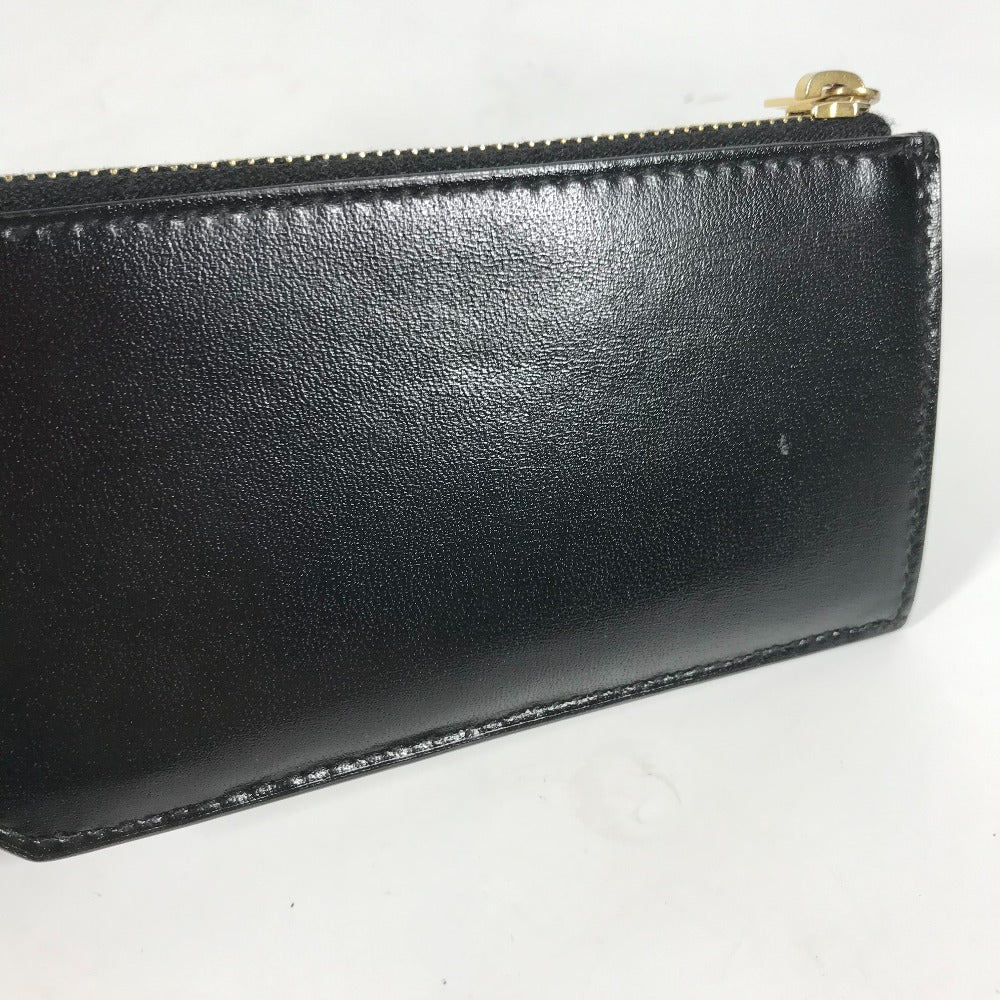 SAINT LAURENT PARIS Coin case 631992 leather black Wallet Compact Wallet Fragment case mens Used Authentic