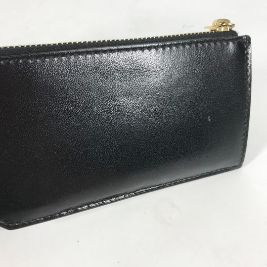 SAINT LAURENT PARIS Coin case 631992 leather black Wallet Compact Wallet Fragment case mens Used Authentic