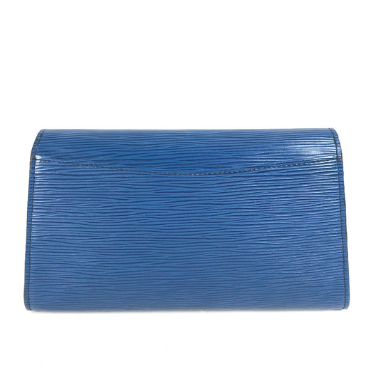 LOUIS VUITTON Clutch bag M52635 Epi Leather blue Epi Art deco Women Used Authentic