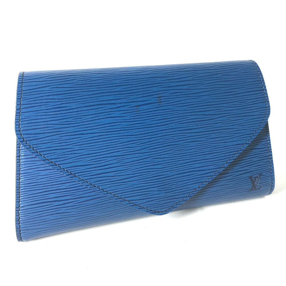 LOUIS VUITTON Clutch bag M52635 Epi Leather blue Epi Art deco Women Used Authentic