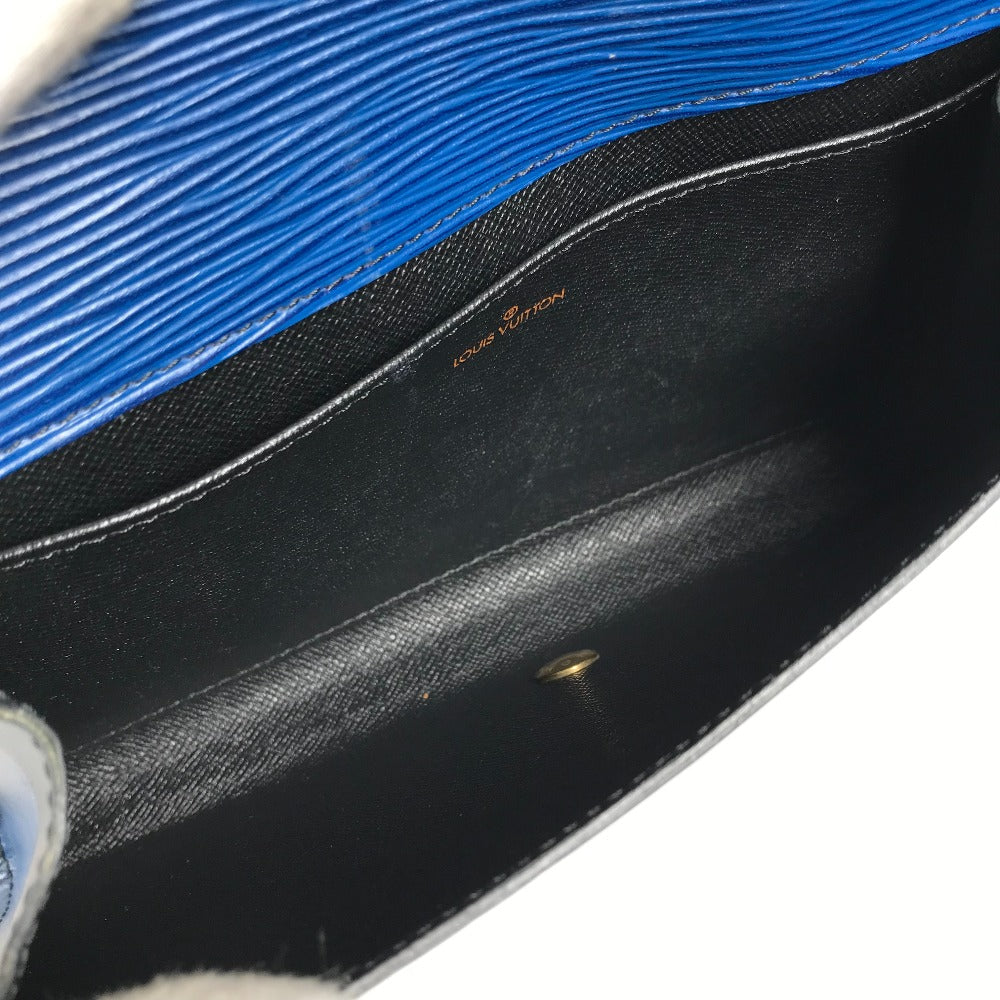 LOUIS VUITTON Clutch bag M52635 Epi Leather blue Epi Art deco Women Used Authentic