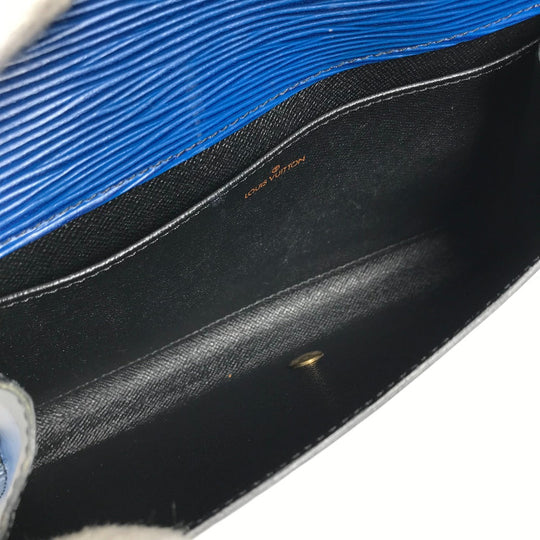 LOUIS VUITTON Clutch bag M52635 Epi Leather blue Epi Art deco Women Used Authentic