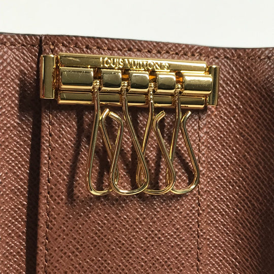 LOUIS VUITTON Key case Key holder  M69517 Monogram canvas Brown Monogram Multicles 4 Women Used Authentic