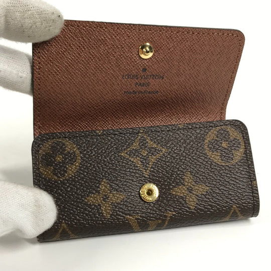LOUIS VUITTON Key case Key holder  M69517 Monogram canvas Brown Monogram Multicles 4 Women Used Authentic
