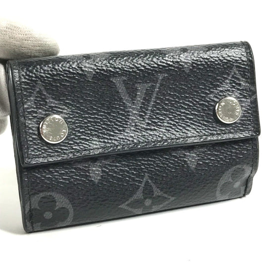 LOUIS VUITTON Trifold wallet M67630 Monogram Eclipse Canvas black Monogram Eclipse Discovery Compact