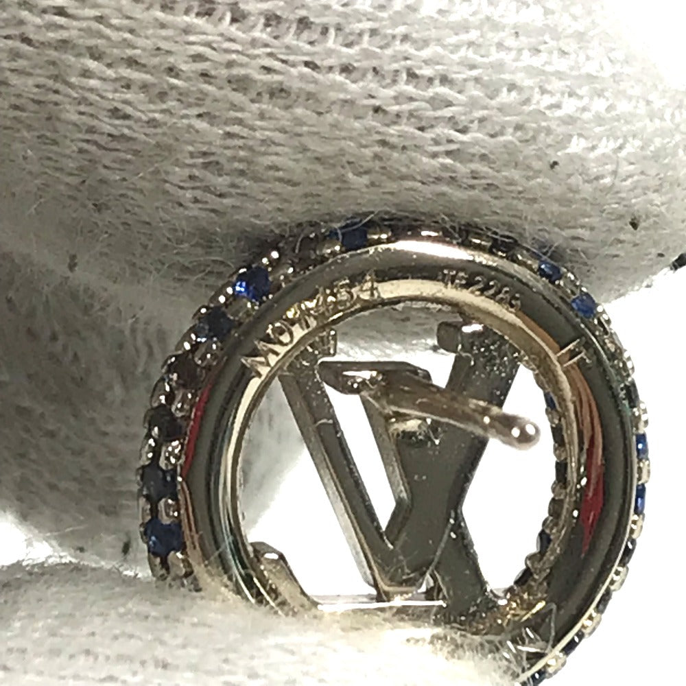 LOUIS VUITTON Pierce M01454 metal gold Rhinestone Pierce Louise Tresor Women Secondhand Authentic