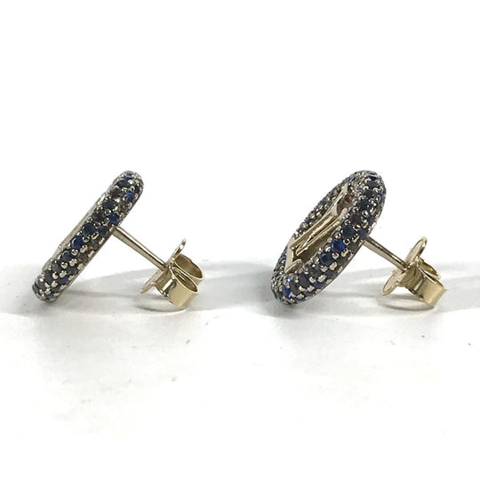 LOUIS VUITTON Pierce M01454 metal gold Rhinestone Pierce Louise Tresor Women Secondhand Authentic