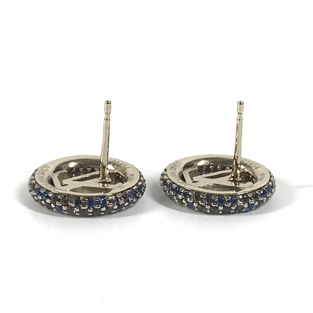 LOUIS VUITTON Pierce M01454 metal gold Rhinestone Pierce Louise Tresor Women Secondhand Authentic